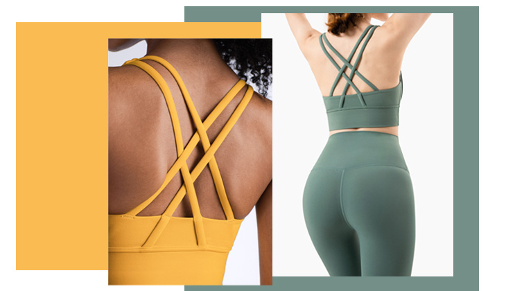 Différents types de conception Crossback Sportsbra